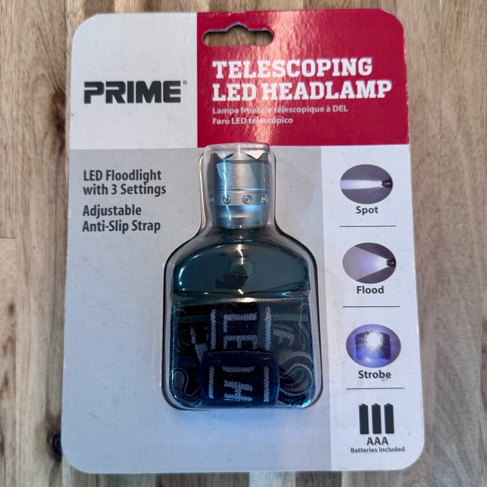 Black Telescoping LED Headlamp